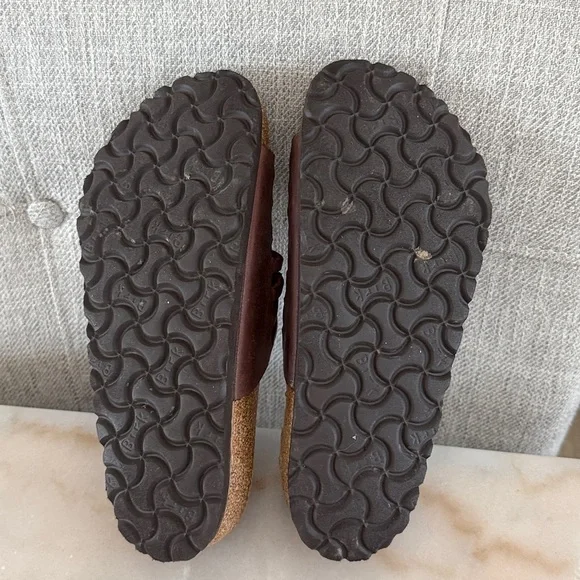 Birkenstock Women's Granada Soft Footbed Tobacco Oiled Leather Brown Sandals 6US - Picture 9 of 16